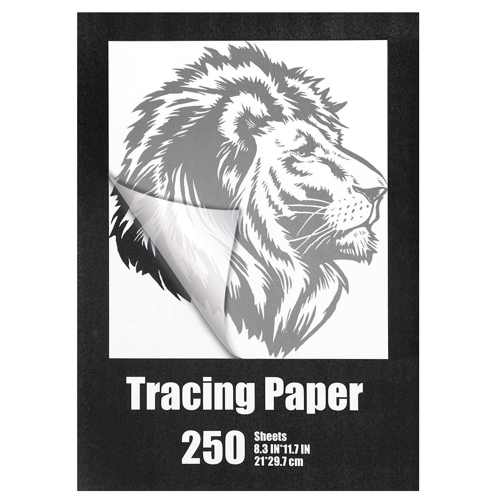 Photo 1 of Tenare 250 Sheets Tracing Paper for Drawing Light up Tracing Paper Pad Translucent Sketching Drawing DIY Crafts Painting Works(White,8.3 x 11.7 Inch)