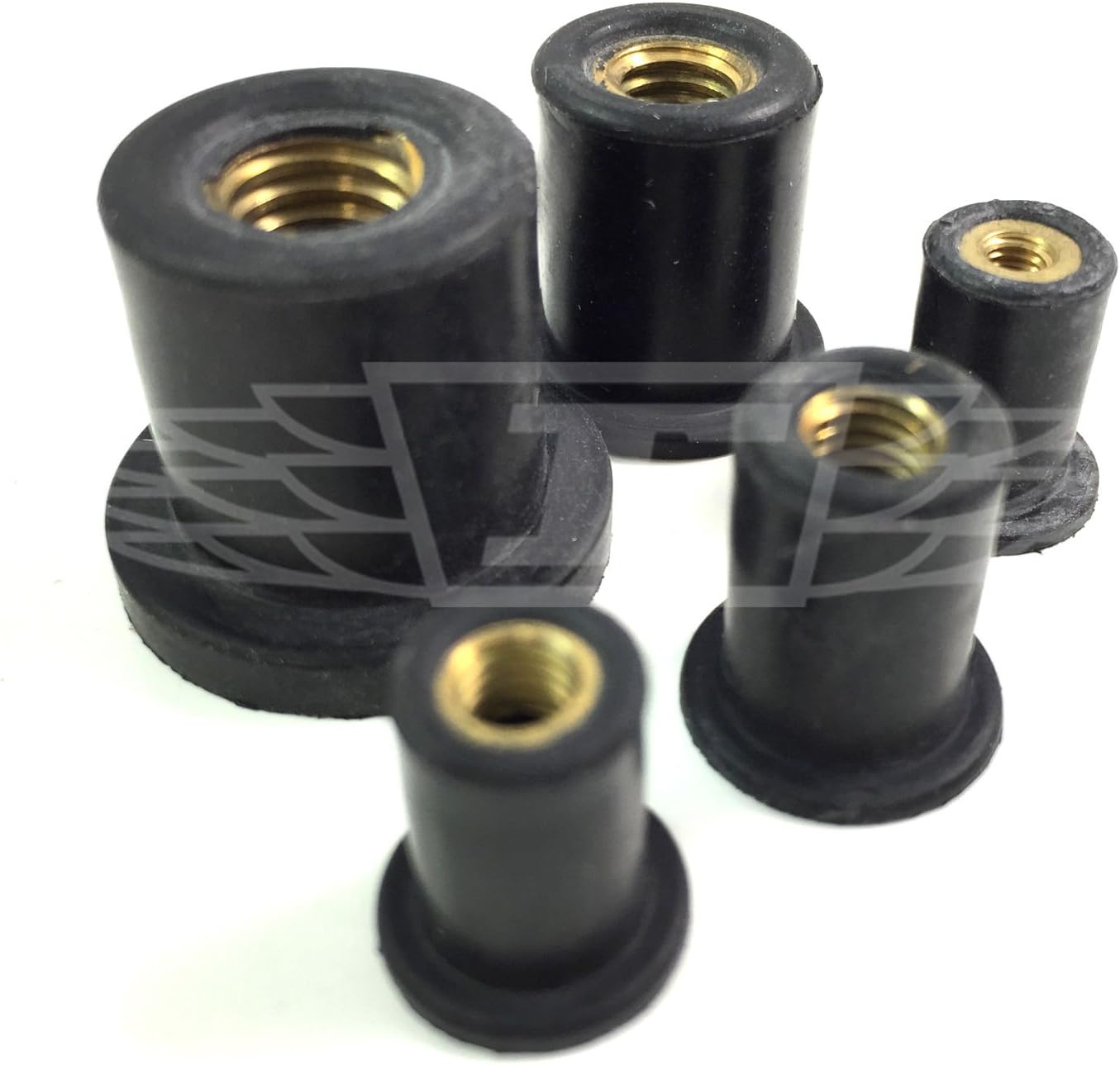 M5 RUBBER RUB NUT RUBNUT THREADED BRASS INSERT RIVET NUT SELECT THE