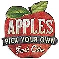 Pick Your Own Apples Vintage Metal Sign for Kitchen, Dining Room, or Garden Shed