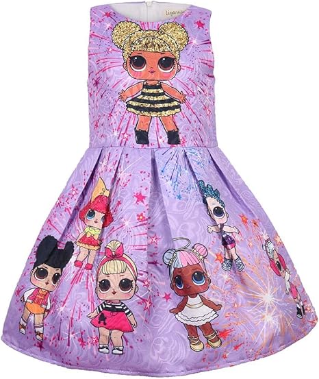 Amazon Dream Six Lol サプライズ ドールドレス 子ども キッズ ノースリーブ ワンピース 可愛い Surprise Doll 誕生日 結婚式 入園式 花嫁介添人 七五三 卒業式 スカート 通販
