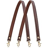 Allzedream Genuine Leather Purse Strap Sewing Canvas Replacement Handbag Shoulder Bag 2 Pcs