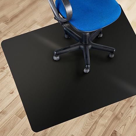 Under Chair Mat Bamboo 90 X 120 Cm Brown Hard Floor Protector