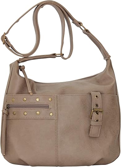 Amazon 合皮 ポケットショルダーバッグ グレーベージュ Firstsight ファーストサイト レディースバッグ 財布