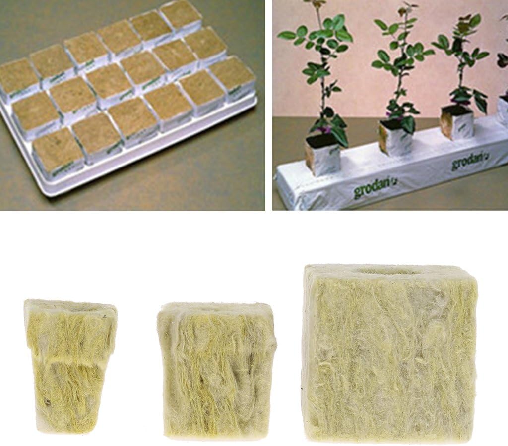 YiFeiCT Rockwool Cube Hydroponic Grow Media Soilless Cultivation Planting Compress Base