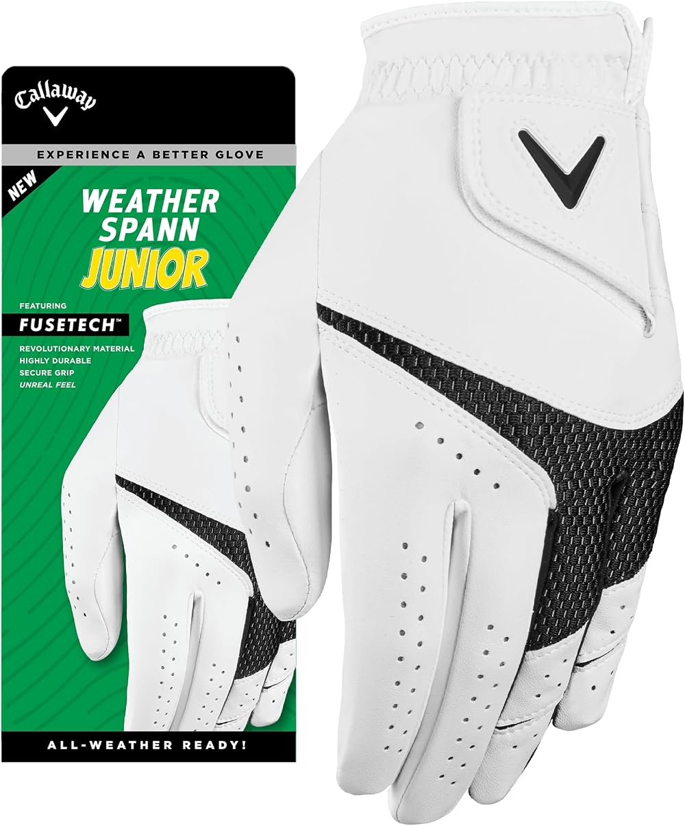 Callaway WeatherSpann Junior Golf Glove Left Hand Size Large