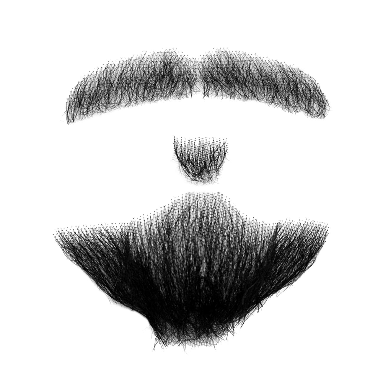 Mua Phelimore Mustache Beard Beard Wigs Human Hair Stage Theater Cosplay Fake Beard Set Of 3 A Tren Amazon Nhật Chinh Hang 21 Fado