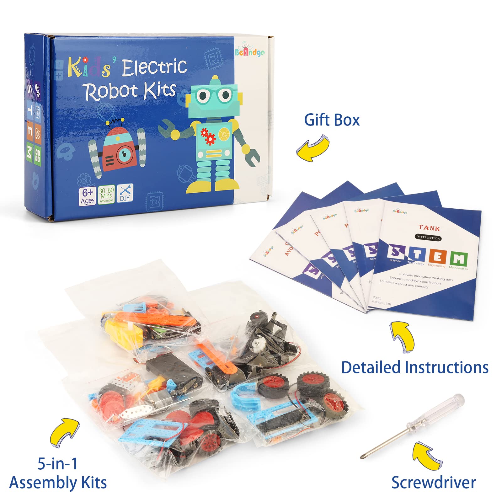11 Set STEM Robotics Kit for Kids 6-8 8-12 Science Experiments Robot Building Kits STEM Toys for Boys Crafts