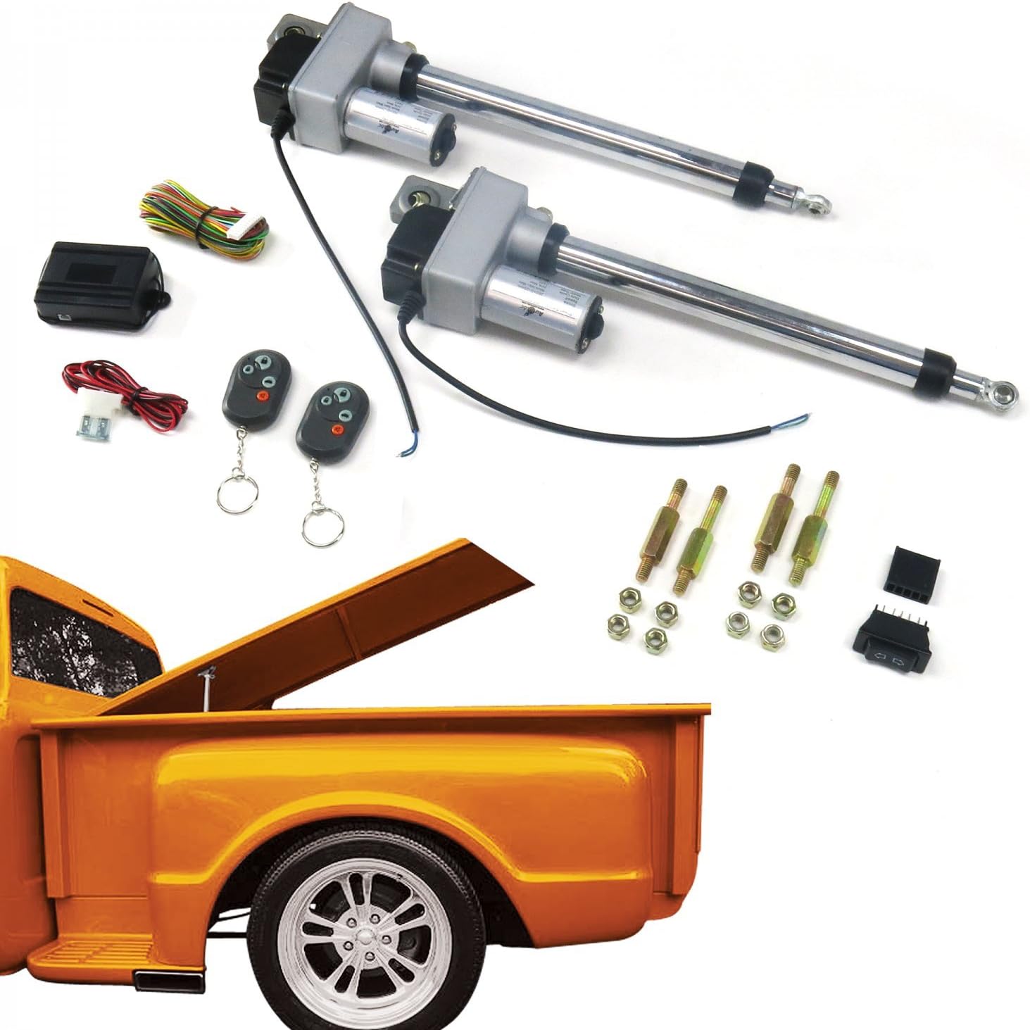 Amazon Com Autoloc Auttonnosd2 Tonneau Cover Opener Heavy Duty Dual Bolt In Power Tonneau Cover Opener With Remote Automotive