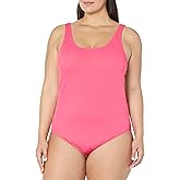 Amazon Essentials Women's One-Piece Coverage Swimsuit (Available in Plus Size)