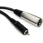 Hosa XRM-110 RCA to XLR3M Unbalanced Interconnect Cable, 10 Feet