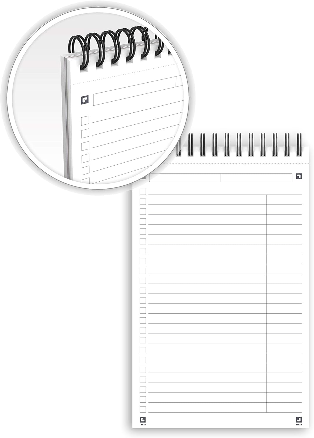 OXFORD Pack of 5 Task Manager Notepads 12.5 x 20 cm 140 Pages Ruled 8 mm Spiral Bound Card Cover Assorted Colours - Image 5