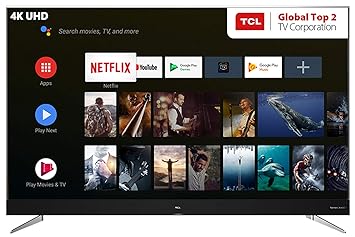 TCL 163.8 cm (65 inches) 4K Ultra HD Smart Certified Android LED TV L65C2US (Black)