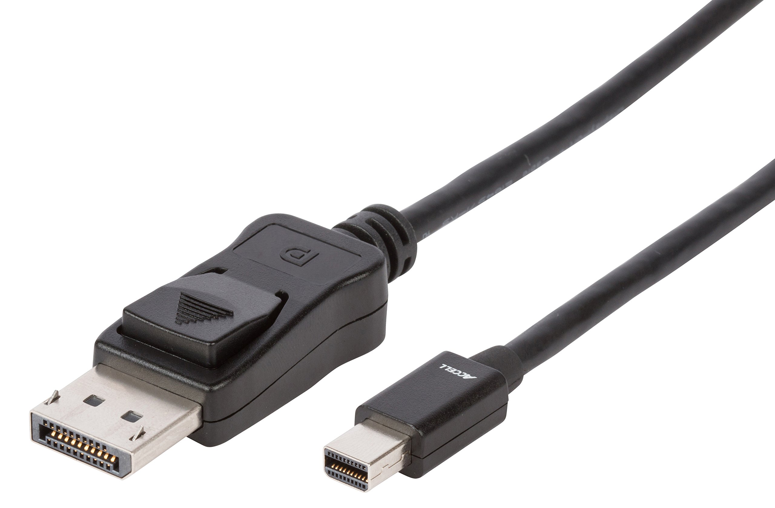 Accell mDP to DP 1.2 - VESA-Certified Mini DisplayPort to DisplayPort 1.2 Cable - 3 Feet (Black), Hbr2, 4K UHD @60Hz, 1920X1080@240Hz