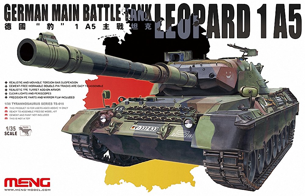 Meng "Model 1:35 German Main Battle Tank Leopard 1 A5 Kit (Multi-Colour)