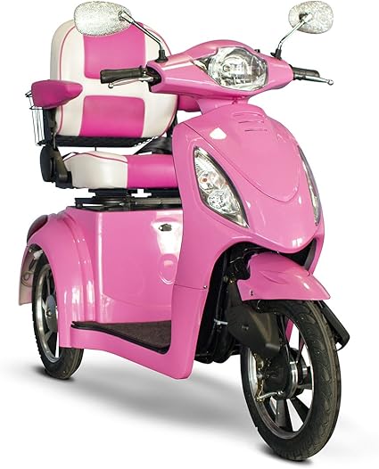 pink and white scooter