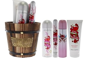 Cuba Heartbreaker by Cuba for Women - 4 Pc Gift Set 3.3oz EDP Spray, 1.7oz EDP Spray, 6.6oz Body Spray, 6.6oz Body Splash