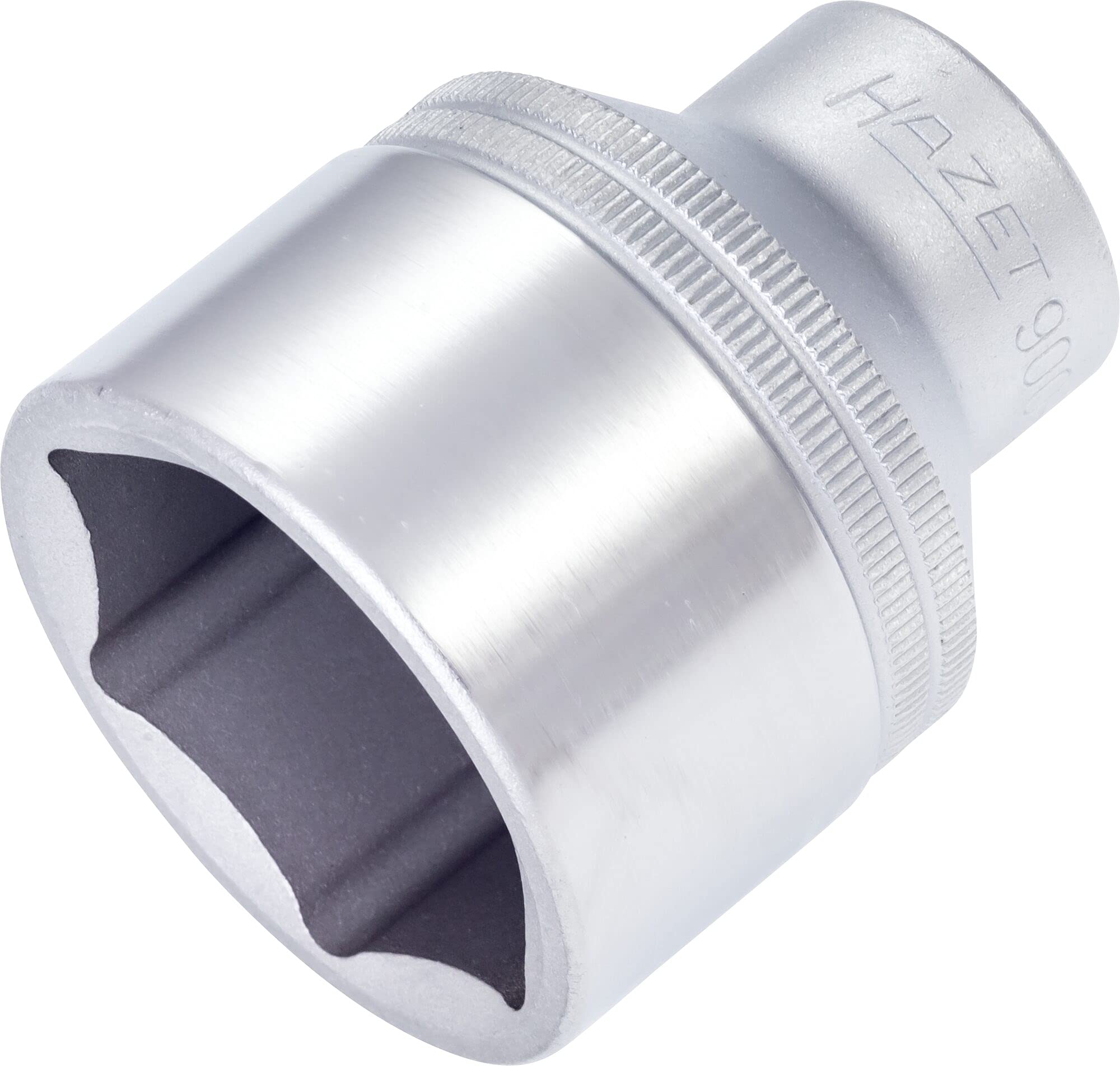 HAZET 900-36 57 mm 6-Point Hexagon Traction Profile Socket - Chrome-Plated/Polished