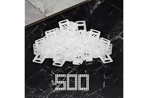 Storystore Tile Leveling Clips Tiles Leveler Spacers - 1/16 Inch 500-Piece Leveling Spacer System Lippage Free Tile and Stone