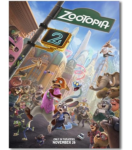 Amazon.com: Disney Zootopia 2 (2025) - Nick & Judy Wall Poster
