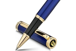 BEILUNER Luxury Rollerball Pen,24K Gold Trim,Noble and Elegant Designs,Schneider Ink Refill, Best Roller Ball Pen Gift Set for Men & Women, Professional, Executive Office, Nice Pens