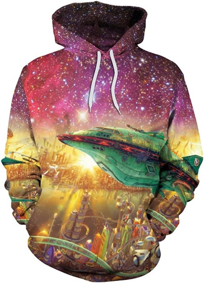 Nanahoodies Hiphop Hoodies Sweatshirts Galaxy Space 3D Printing Kawaii Octopus Pattern Autumn Hooded Men/Women Hoodie