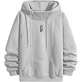 RUIZEHONG Fleece Hoodies for Men High Neck Sweatshirts Casual Loose Fit Lightweight Techwear Pullover Fall Winter