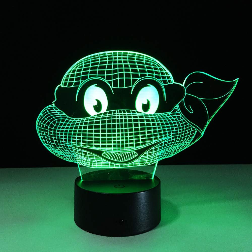 FFYYJJLEI Mutant Ninja Turtles Led Lamp 7 Colors Changing