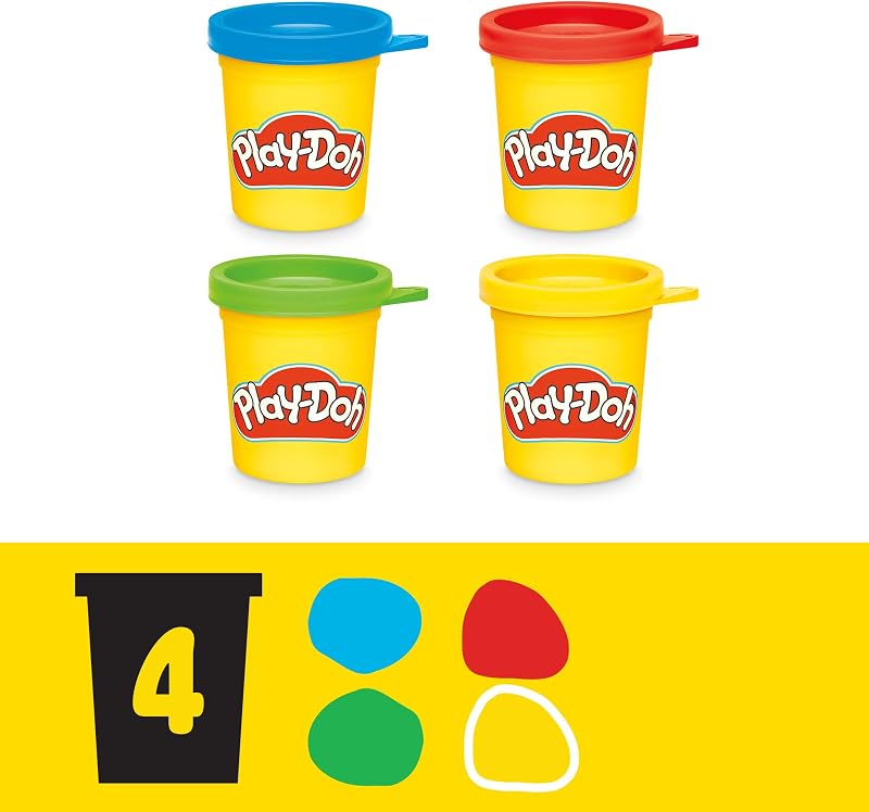 Disney Junior Knet-Bilderbuch Spielset, aufbewahren & mitnehmen, Vorschulspielzeug zum Kneten & Spielen für Kinder ab 2 Jahren