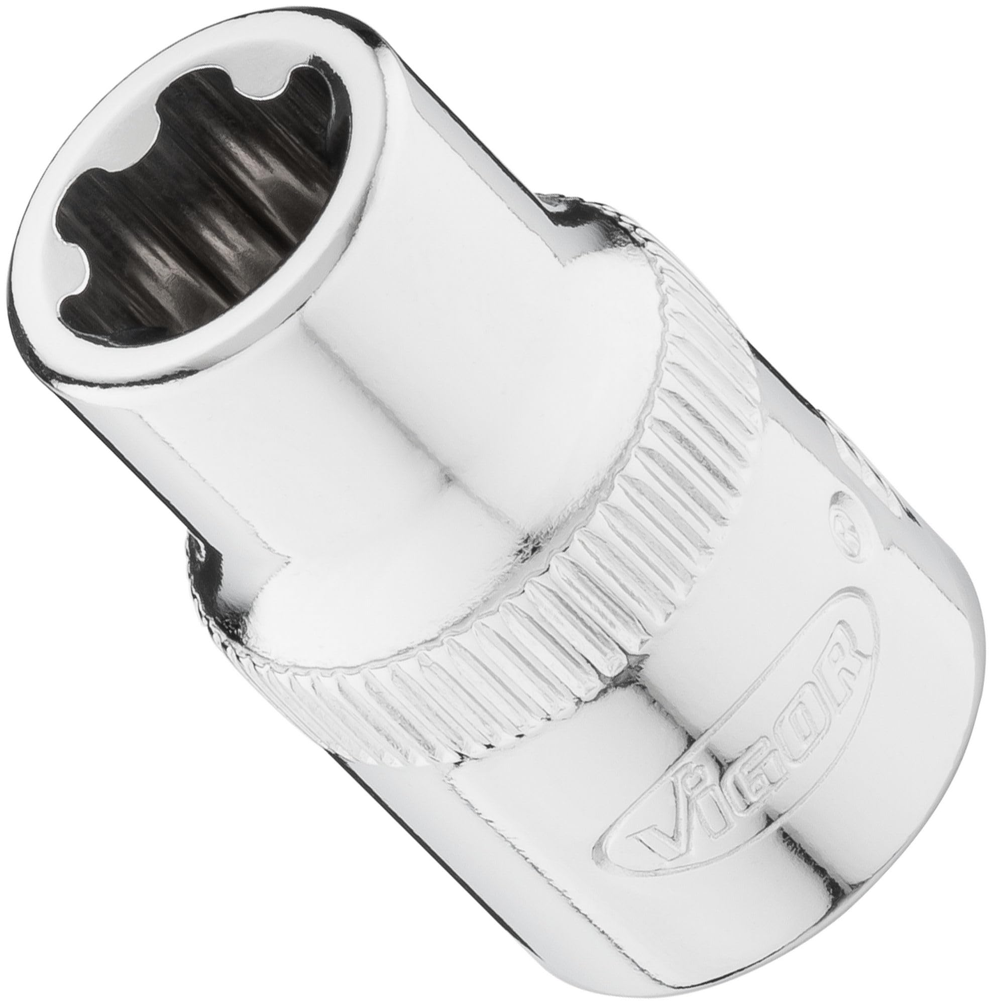 ViGOR T-Plus Socket Spanner Insert V7920-EP11, 3/8 inch Socket Spanner Insert EP11, Durable and Robust, Ideal for workshops and DIY Enthusiasts