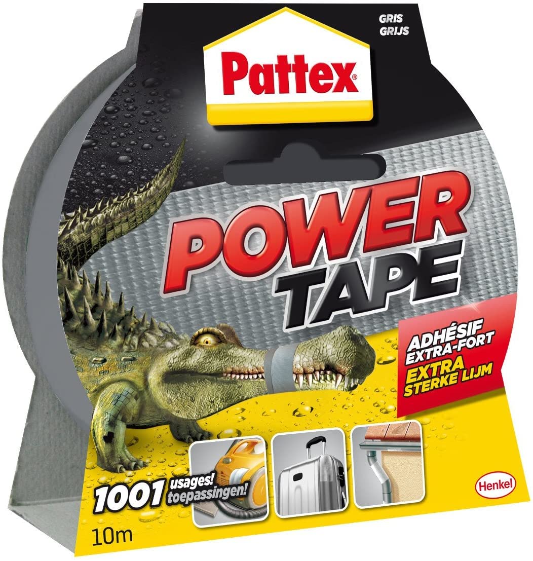 Pattex 1669268 - Power Tape grey roll 10 Meters