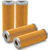 15231-43560 1T021-43560 Fuel Filter Compatible with Kubota Tractor | For B1500 B2100 B4200 B5100 B6200 B7100 B9200 G3200 G4200 G5200 G6200, Replaces 14301-12470, 15231-43562 (4 PCS)