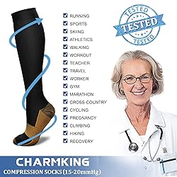 CHARMKING Compression Socks for Women & Men