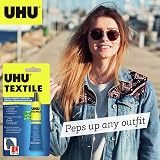 UHU textile solvent free fabric glue 19ml - fast setting, wash resistant view 2