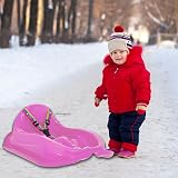 Molti Children's Sledge with Safety Belt for Toddlers Up to 3 Years Pink view 8