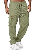 HOTake Men's Cargo Sweatpants Casual Joggers Pants