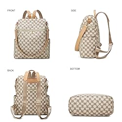 Makes Backpack Purse for Women PU Leather backpack