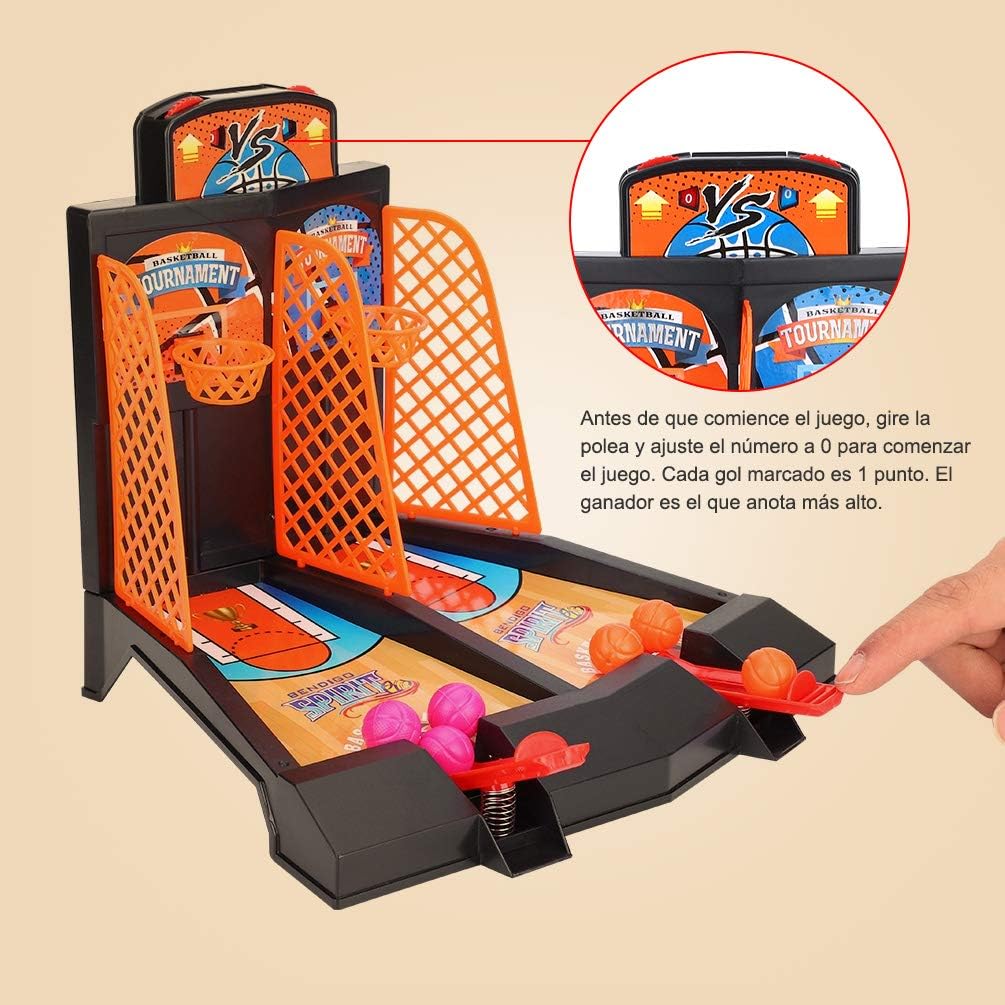 VGEBY1 Basketball Desktop Toy, Kids Basketball Tabletop Game Shooting Catapult Toy Set for Children Adult Game - Image 5