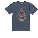 Volcom Men's Calinice Time California State Short Sleeve Heather Tee