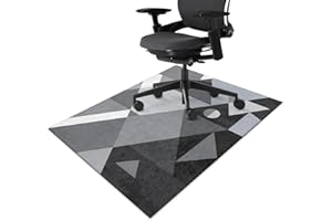 FUOXOWK Office Chair Mat for Hardwood & Tile Floor 36"x48",Modern Boho Modern Computer Chair Mat for Rolling Chairs Carpet,Geometric Under Desk Non Slip Gaming Rug, Low-Pile Rubber Backing Large Protector Mat