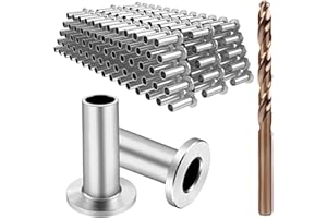 BLIKA 200 Pack Stainless Steel Protector Sleeves for 1/8" 5/32" or 3/16" Deck Cable Railing, for Wood/Composite Posts, T316 Marine Grade, Cable Railing Protector Sleeves
