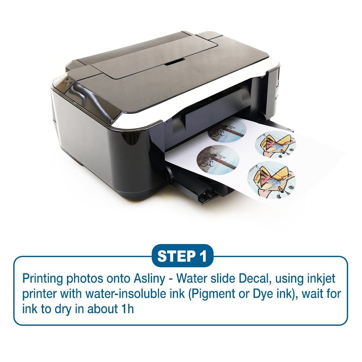 [20 Sheets] DIY Inkjet Water Slide Decal Transfer Paper Sheets