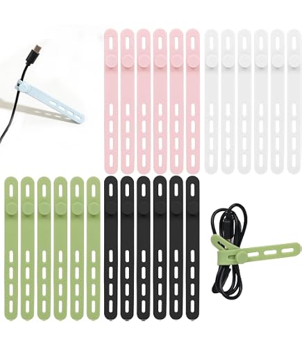 Desktop Cable Management Box With 7 Cable Ties – Clear Storage Organizer For Office, Home, And Desk Accessories