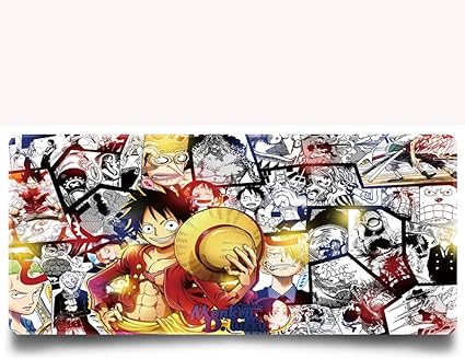 Amazon ワンピースシリーズ コミックイラストパターン アニメゲームマウスパッド 防水アンチスキッド拡張デスクトップマット ゴムエッジバンディング大型コンピューターパッド Eスポーツ オフィス ホームmに最適 Emonye マウスパッド 通販