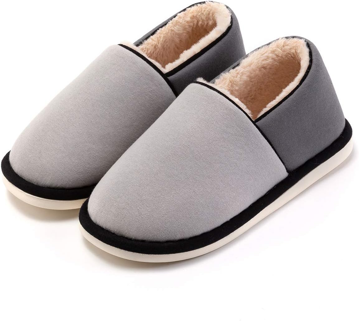 Neige Super Warm Cozy Moccasin Slippers for Women&Men, Warm Winter Slippers Ankle Boot Dirt & Stain Resistant, House Slippers with Faux Fur Linings Non-Slip, Fashionable Boot Slippers Indoor