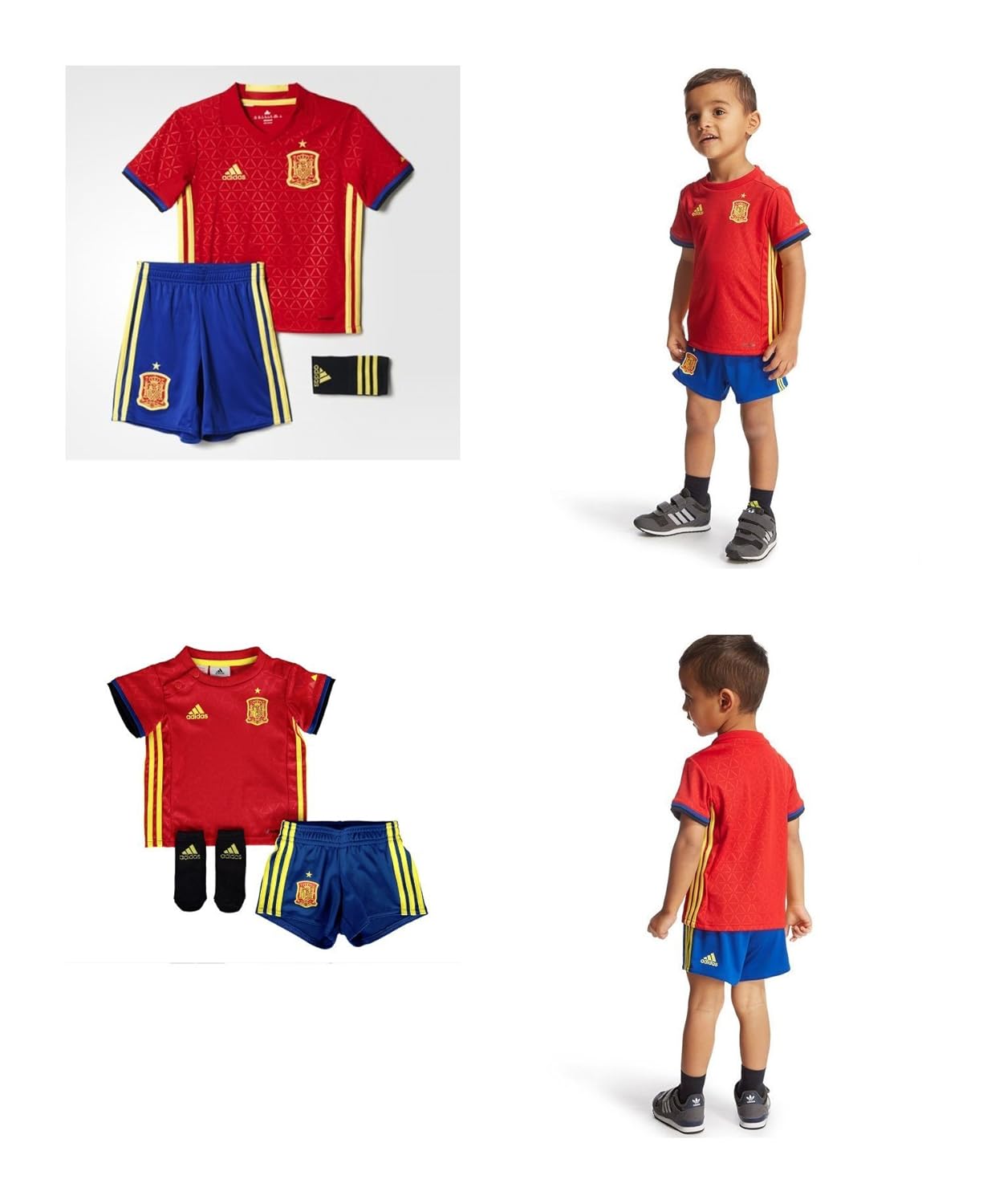 SPAIN BABY FOOTBALL KIT 69 months SHIRT+SHORTS+SOCKS CLUB SHOP