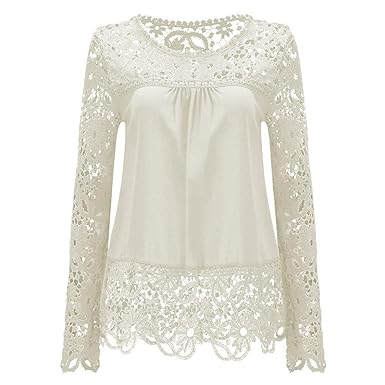 amazon ladies lace tops