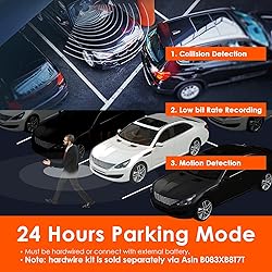 VANTRUE N4 3 Channel Dash Cam, 4K+1080P Dual