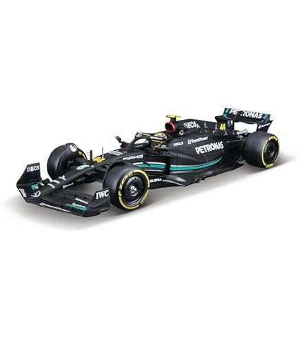 Amazon.com: Bburago 1:43 Race Mercedes-AMG W14 (2023) w/Driver