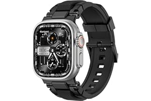 amBand M1 Sport Series Rugged Bands with Metal Connector to Match Watch's Metal Case Compatible with Apple Watch Ultra 2/1 49mm and Series 9/8/7 (45mm) Series SE2/SE/6/5/4 (44mm) Series 3 (42mm)