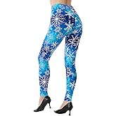 Ndoobiy Printed Leggings Basic Workout Yoga Pants Buttery Smooth Womens Leggings